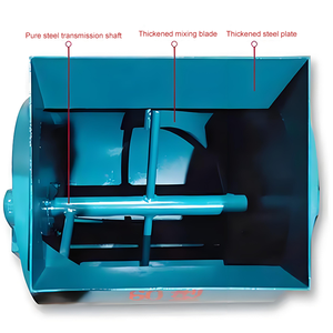 Beliebte energiesparende elektrische Einwellen-Horizontal-<span class=keywords><strong>Mini</strong></span>-Betonmischer mit verschiedenen Spezifikationen – 1 Jahr Testphase - Product Image 5