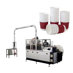 Sıcak satış şekillendirme tam otomatik tek kullanımlık kağıt bardak makinesi şekillendirme kağıt tabak kahve çay kağıt bardak yapma makinesi