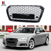 Grilles de voiture en nid d'abeille en gros, en noir, pour AU-DI A4 B8 RS4 2017 2018 2019, nouveaux accessoires de voiture en plastique