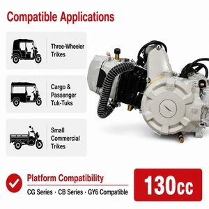 130cc Hava Soğutmalı Motor Montaj Kılavuzu Üç Tekerlekli Trike için Otomatik Debriyaj OEM - Product Image 5