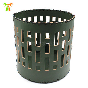Cesta de almacenamiento de estilo nórdico para el hogar, cesta de almacenamiento de artículos diversos de cuero PU tejido, cesta de almacenamiento hueca para aperitivos. - Product Image 5