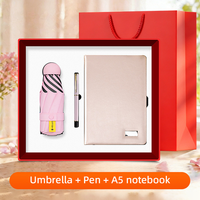 Coffret Cadeau d'Affaires : Parapluie, Stylo Gel, Carnet – Idéal pour la Formation d'Entreprise, Séminaire Commercial, Équipe de Travailleurs – En Stock, Fabricant, Assurance Commerciale