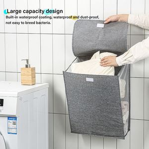 Panier à linge suspendu pliable multifonctionnel, panier à linge, organisateur de vêtements sales, panier de rangement pour vêtements - Product Image 3
