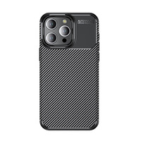 Coque de protection ultra-fine en fibre de carbone pour iPhone 18 17 16 15 14 13 12, antichoc, anti-rayures, avec protection d'objectif surélevée, style professionnel