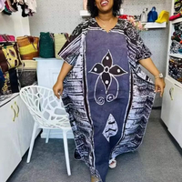 Robe longue africaine de haute qualité avec motif diamant, style musulman, grande taille, élégante