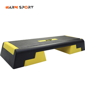 Peralatan Fitness Gym rumah, alat kebugaran keseimbangan latihan 3 tingkat Platform langkah aerobik dapat disesuaikan - Product Image 1