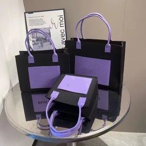 Bolsa de Mano de Fieltro Unisex Plegable, Resistente y de Alta Calidad, con Tamaño/Color Personalizado, para Uso Diario - Product Image 3