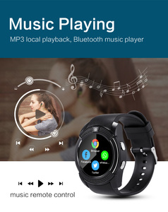 Nouveaux Produits V8 Sim Card Dial Call Smartwatch avec Caméra HD Écran Rond Surveillance de la Santé Sport <span class=keywords><strong>Indestructible</strong></span> Smart Watch - Product Image 6