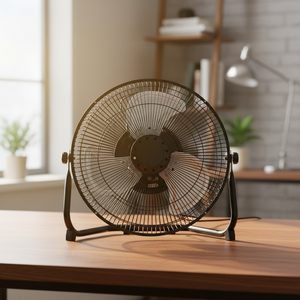 Ventilador de Piso Compacto de Metal de 3 Aspas de 7-9.9 Pulgadas, Eficiente Energéticamente, con Tres Velocidades de Enfriamiento y Ventilación para Uso Doméstico - Product Image 2
