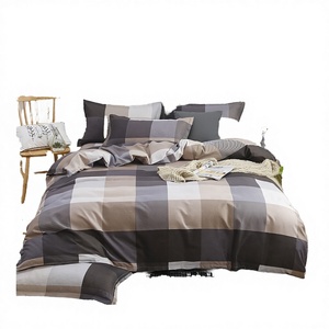 Parure de lit de luxe moderne LeiSen Designer pour très grand lit, tricotée à motif végétal, 300 fils, imprimée, pour chambre à coucher - Product Image 3