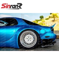 Guardabarros Traseros Estilo RB para RX7 FD FD3S 1992-2002, 2 Piezas, Fibra de Carbono FRP, Fibra de Vidrio, Repuesto Exterior de Carrocería Ancha