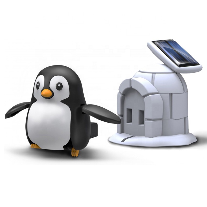 Оптовая продажа 2119 DIY игрушки пингвин на солнечной батарее DIY Дом перезаряжаемые игрушки на солнечной батарее для детского подарка