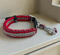 Nouveau Collier pour Chien en Paracorde Tressé et Ajustable, Taille Personnalisée, Tissage Renforcé, pour Chiens de Petites, Moyennes et Grandes Tailles – Collection Festival du Commerce
