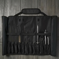 Tas Organizer Pisau Koki Gulung 12 Slot Pisau Harga Pabrik, Tas Pisau Koki untuk Memasak