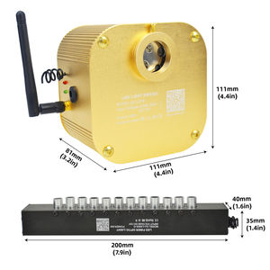 16W RGBW LED Fiber Optic Kit - Twinkle & Meteor Effect Starry Sky Light with APP/RF <b>Control</b> for Car Roof & Ceiling - Product Image 2