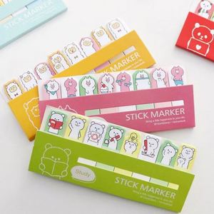 Marcadores Adhesivos con Forma de Dibujos Animados, Notas Adhesivas de Índice, Blocs de Notas con Personajes de Animales Coloridos para Oficina y Escuela - Product Image 4