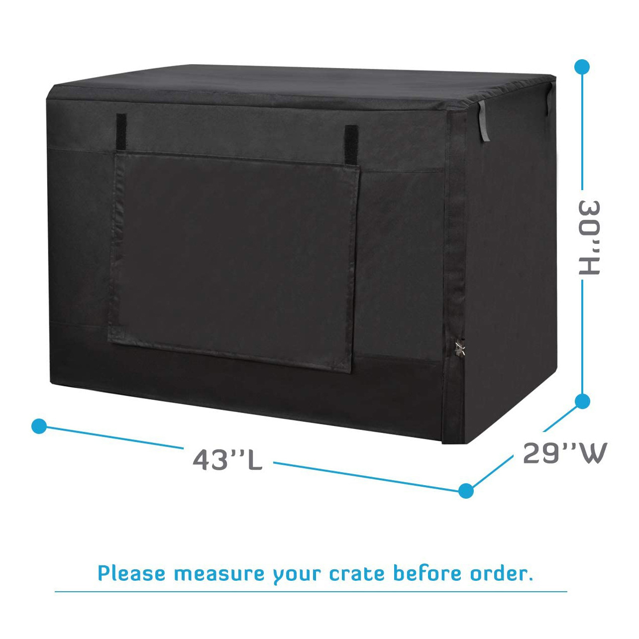 1.3kg Warm Rain Waterproof Dog Cage Cover 54 Dog Crate Cover 50cm X 40cm X 40cm