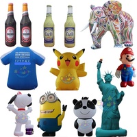 Publicidad Abraham modelo inflable dibujos animados personalizado personaje inflable Abraham inflable anciano para evento