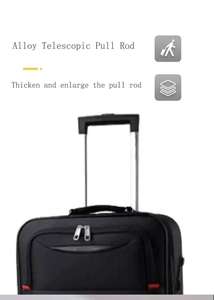 Valise de voyage multifonctionnelle en nylon imperméable pour affaires, bagage à roulettes, valise cabine pour l'embarquement en avion - Product Image 6