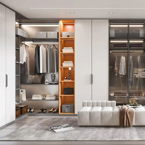 Armoire de chambre à coucher sophistiquée et complète avec rangement à chaussures intégré pour des espaces domestiques élégants - Product Image 1