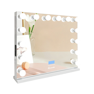 Chứng Khoán ở Mỹ! Docarelife cô gái mỹ phẩm trang điểm gương thắp sáng <span class=keywords><strong>Hollywood</strong></span> phong cách Vanity gương với bóng đèn và loa - Product Image 2