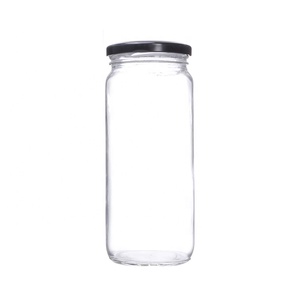 Vente en gros de pots en <span class=keywords><strong>verre</strong></span> ronds transparents de 16 oz (500 ml) avec couvercle pour aliments, conserves alimentaires, mise en conserve - Product Image 4