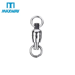 Stainless Steel Ball Bearing Swivel With Solid Ring Fishing Swivel Connector