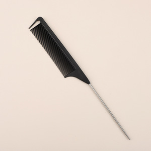 Bud Professional Hair Styling Comb 3D Steel Needle Pointed Tail For Hairdressing - Product Image 3
