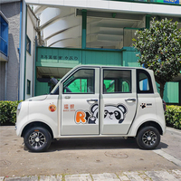 Mini voiture électrique à panneaux solaires, véhicule électrique compact à carrosserie fermée, 4 roues, mini voiture solaire