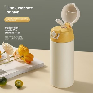 Nouvelle Gourde Isotherme Portable Grande Capacité pour Enfants avec Paille, Modèle 2026 – Design Attrayant - Product Image 3