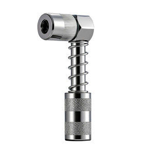 Niu Xiang Manual Right Angle Grease Gun Nozzle Galvanized Steel Compact Portable Lubrication Tool - Product Image 1