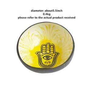 ชามไม้ลายฮัมซา <span class=keywords><strong>ตา</strong></span>ปีศาจ ลายเปลือกมะพร้าว สำหรับใส่ขนม บะหมี่ ข้าว สลัดผลไม้ สมูทตี้ พระพุทธรูป ของตกแต่ง - Product Image 3