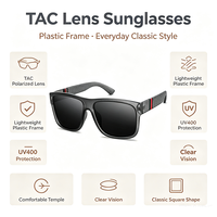 Vente en gros de lunettes de soleil polarisées design de luxe avec logo personnalisé en plastique UV400 pour femmes hommes élégantes pour les loisirs conduite lunettes de soleil