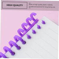 Bobines de reliure en spirale de couleurs aléatoires pour la reliure de documents de projet de cahier Capacité de tournage de page durable Fil de reliure de papeterie