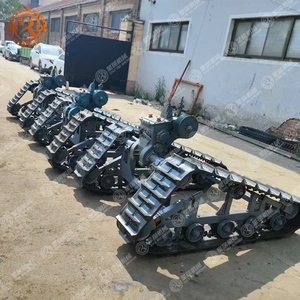 Шасси на резиновых гусеницах для тяжелых условий эксплуатации с редуктором, подходит для погрузчиков, долговечное и износостойкое, превосходные вседорожные характеристики - Product Image 3