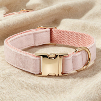 Collier pour chien en polyester à prix abordable, réglable, en peluche courte, pour les amoureux des animaux