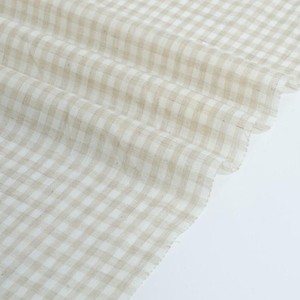Tessuto Gingham di Alta Qualità ed Elegante, 55% <span class=keywords><strong>Lino</strong></span> 45% Cotone, 98gsm, Tinto in Filo, per Tovaglie e Abbigliamento - Product Image 3