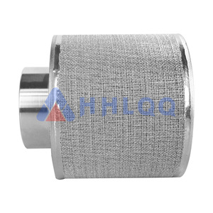 Cartouche d'interface de filetage interne de pompe à air d'élément filtrant de maille frittée de fil d'acier inoxydable multicouche - Product Image 2