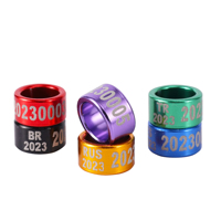 Bague de pigeon en aluminium personnalisée de haute qualité avec numéro de téléphone