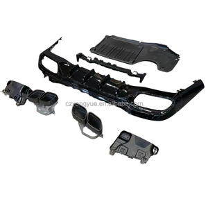 W206 phía sau nâng cấp môi amg63 C63 C43 AMG khuếch tán phía sau cho Mercedes Benz C Class w206 2022 2023 + - Product Image 2