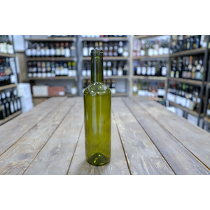 BOTELLA DE VIDRIO TIPO 'BORDOLESE' PARA VINO 0.75 lt - Color Verde - Product Image 4