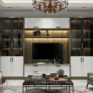 Meuble <span class=keywords><strong>TV</strong></span> personnalisé écologique, style contemporain, pour salon et hôtel, en aluminium - Product Image 3
