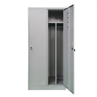Casier en acier à 2 portes Armoire à vêtements en métal Rangement en fer Almirah Casiers Meubles de chambre à coucher