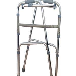 Walking Aid Aluminum Alloy <b>Folding</b> <b>Walker</b> Non Slip With Wheels For Elderly Rehabilitation Support - Product Image 1