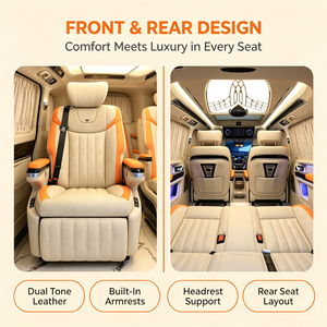 Asiento VIP con Reposapiés Integrado, Silla Giratoria Deluxe para MPV, para Recepción Ejecutiva y de Negocios - Product Image 5
