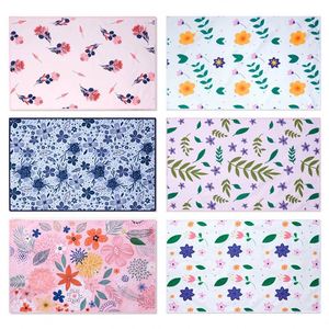 Essuie-tout de cuisine imprimé par sublimation florale pour la cuisson et la pâtisserie, serviettes en microfibre absorbantes - Product Image 3