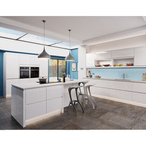 מותאם אישית מודרני ארונות אירופאי סגנון בית אוכל חדר גדול מבריק מטבח ארון עיצוב - Product Image 2