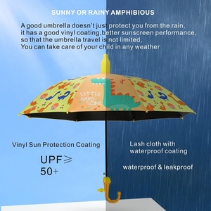 Dễ thương phim hoạt hình trẻ em ô dù nhà sản xuất phim hoạt hình mưa trẻ em ô với nhựa Bìa bán buôn - Product Image 4