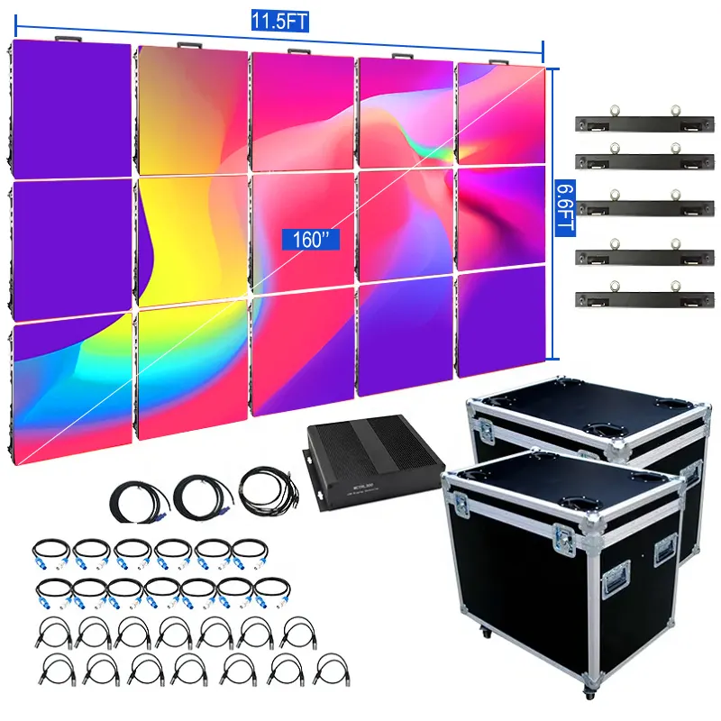 Pantalla LED para exteriores, panel de pared de vídeo LED para eventos, pantalla LED de alquiler de escenario P3.91 para concierto P4 P5, pantalla LED para interiores