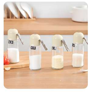 Distributeur de sel de précision avec verseur réglable - Portion contrôlée + Conception anti-fuite + Corps transparent pour régime faible en sodium - Product Image 4